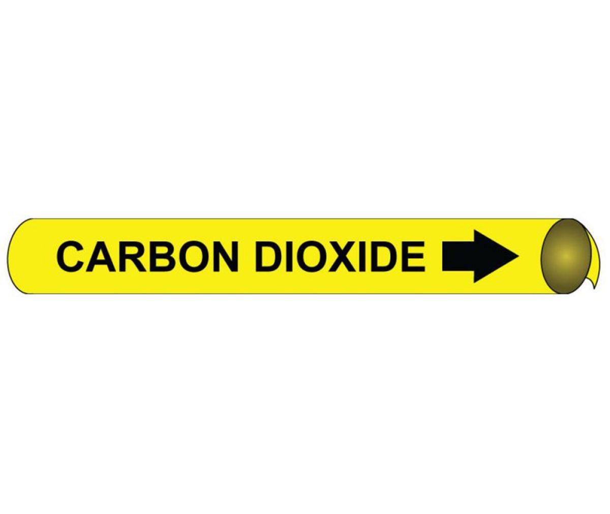 CARBON DIOXIDE PRECOILED/STRAP-ON PIPE MARKER