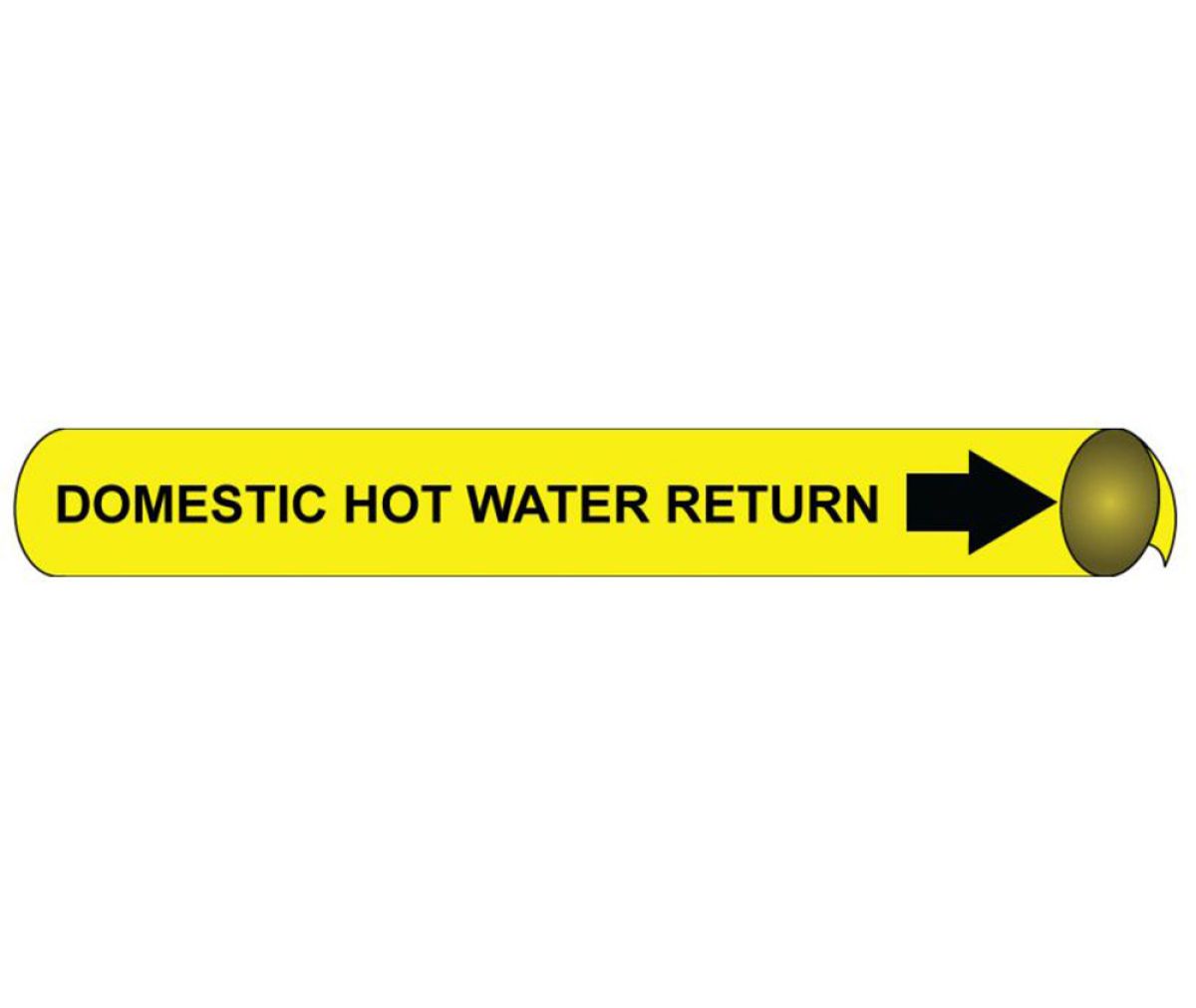 DOMESTIC COLD WATER SUPPLY PRECOILED/STRAP-ON PIPE MARKER