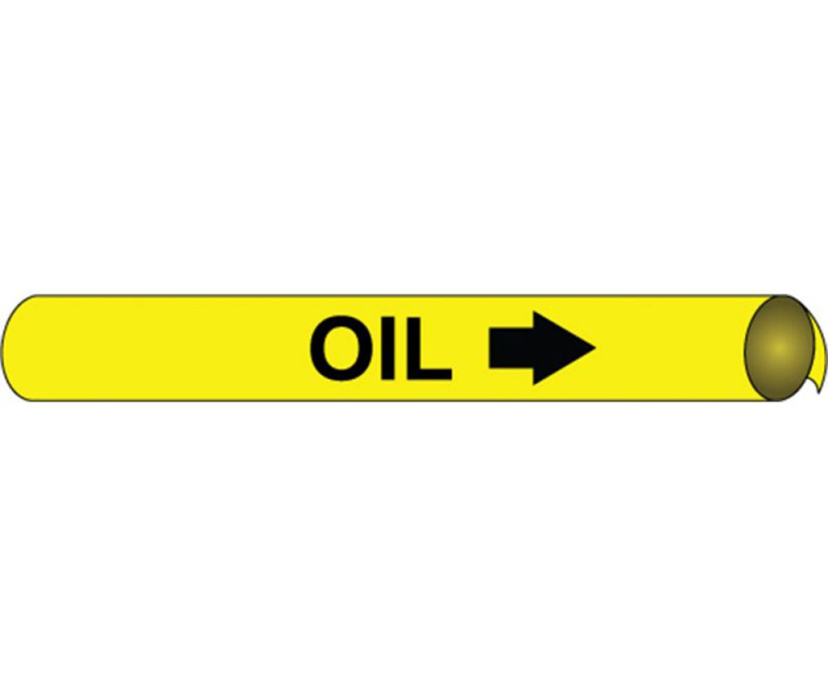 OIL PRECOILED/STRAP-ON PIPE MARKER