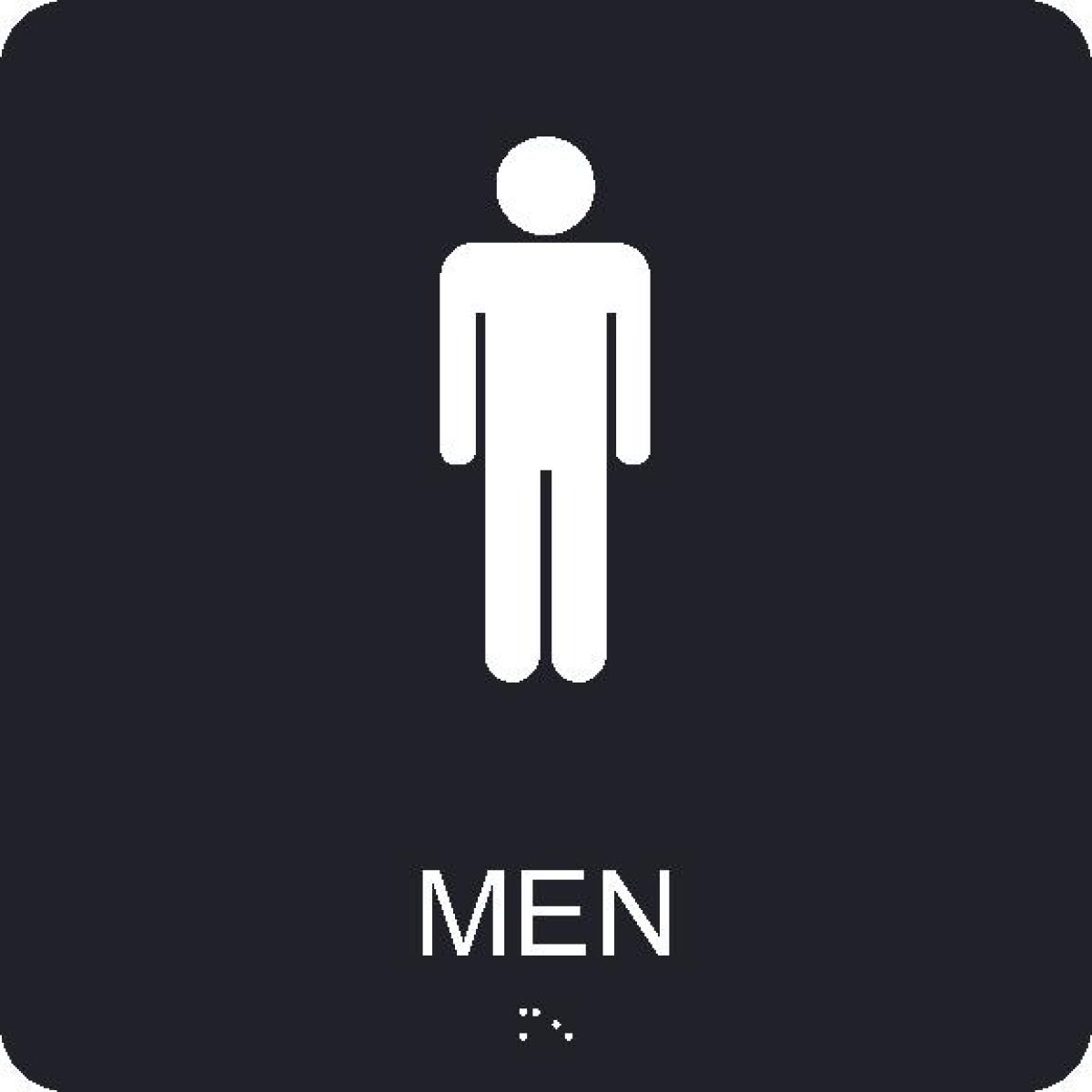 MEN BRAILLE SIGN