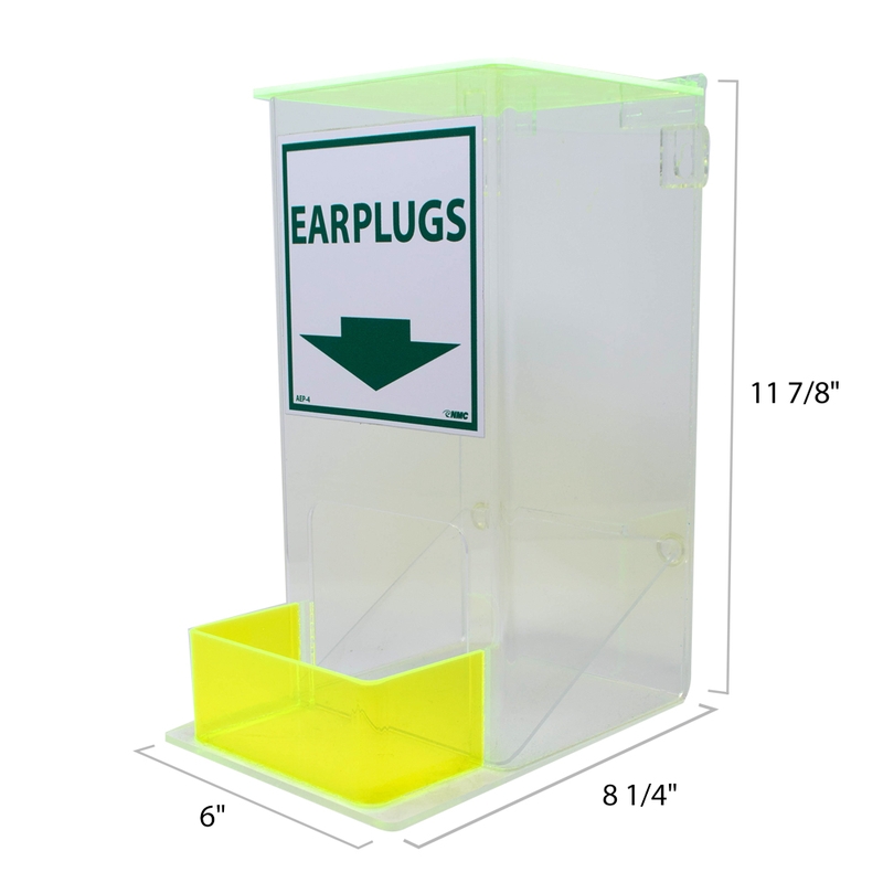 Compact Ear Plug Acrylic Dispenser