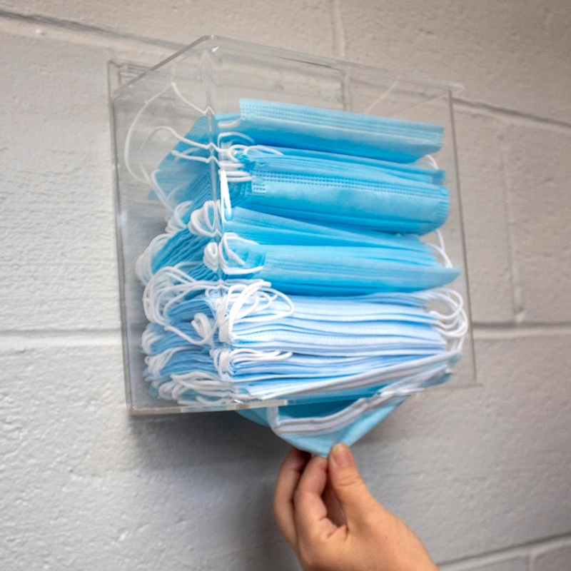 Grab and Go Acrylic Mask Dispenser