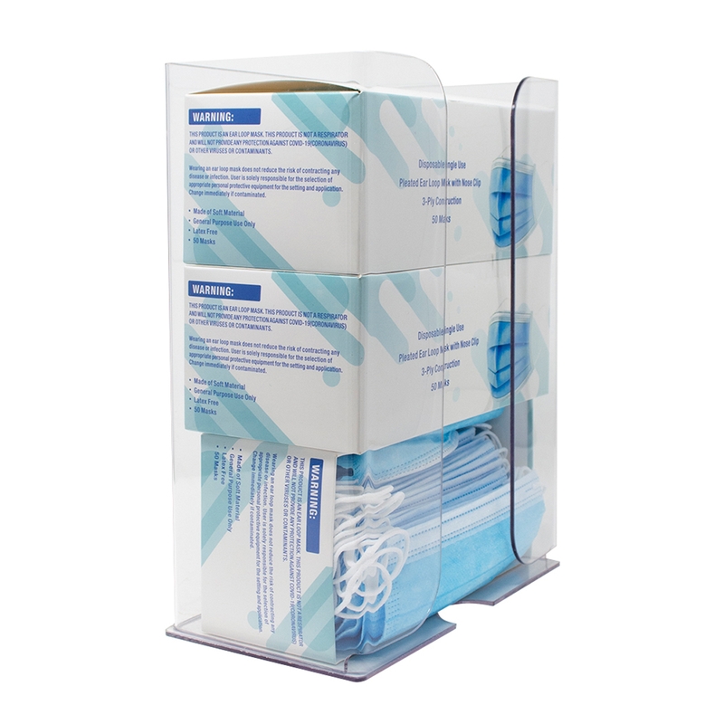 Acrylic Mask Dispenser, Triple Box