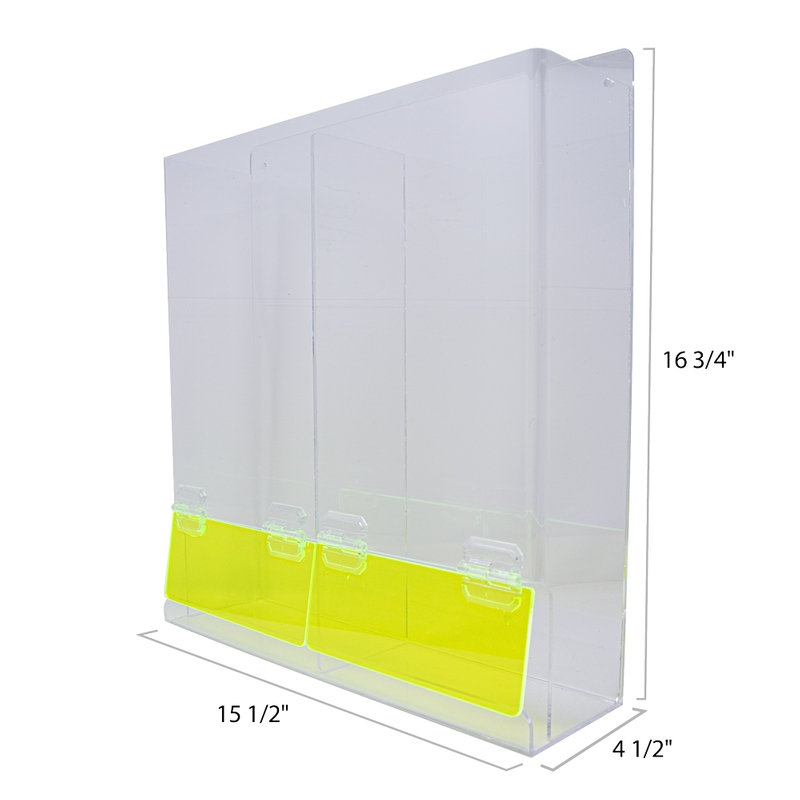 Double Safety Glasses Acrylic Dispenser