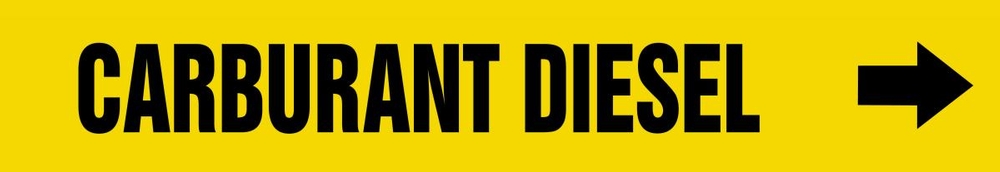 Pipe Marker, Legend: CARBURANT DIESEL