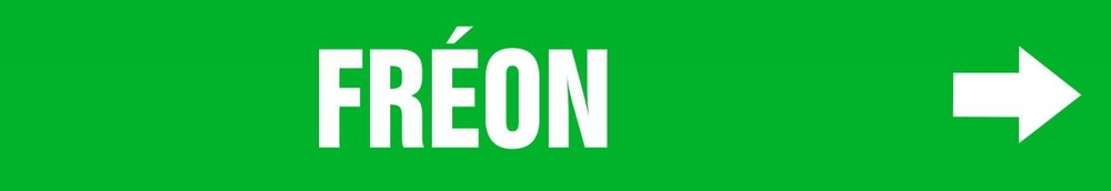 Pipe Marker, Legend: FRÉON