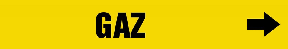 Pipe Marker, Legend: GAZ