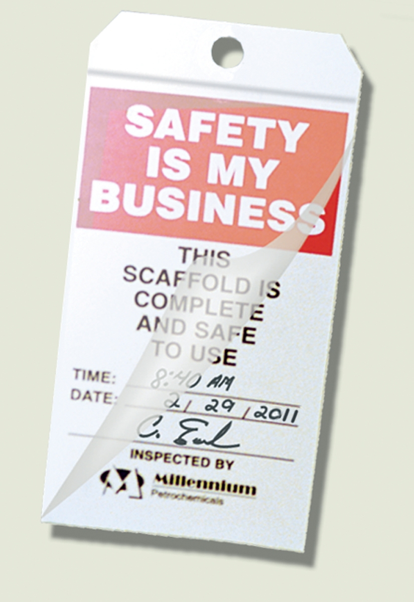 Self-Laminating PF-Cardstock tag - custom