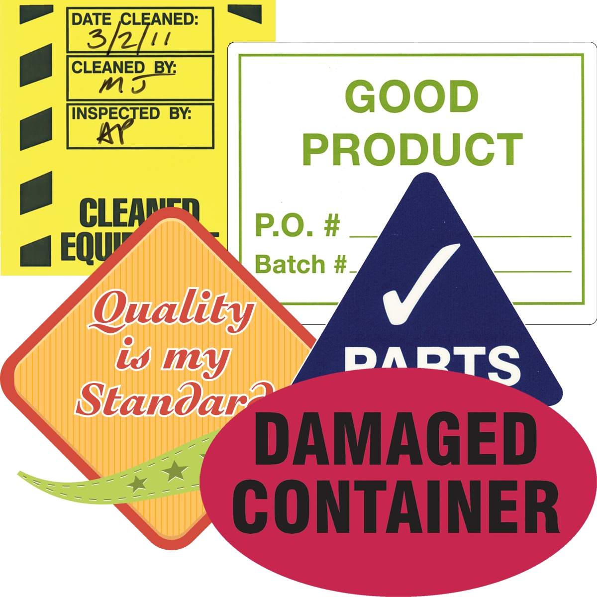 Custom Dura-Vinyl™ Labels, Writable Surface - Circles