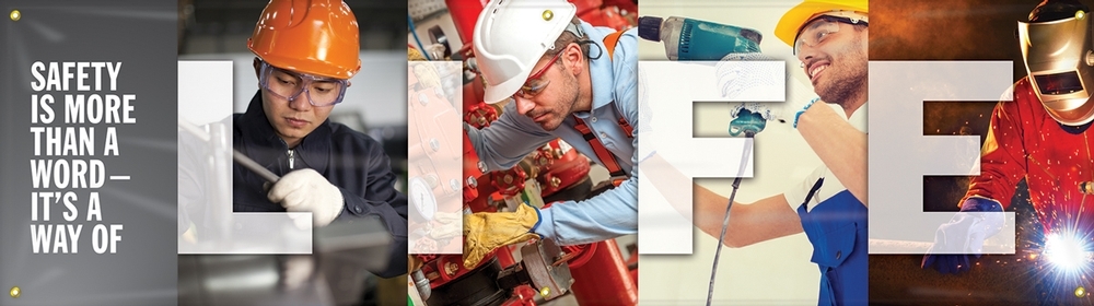 Contractor Preferred Motivational Banner: Safety Is More Than A Word - It's A Way Of Life