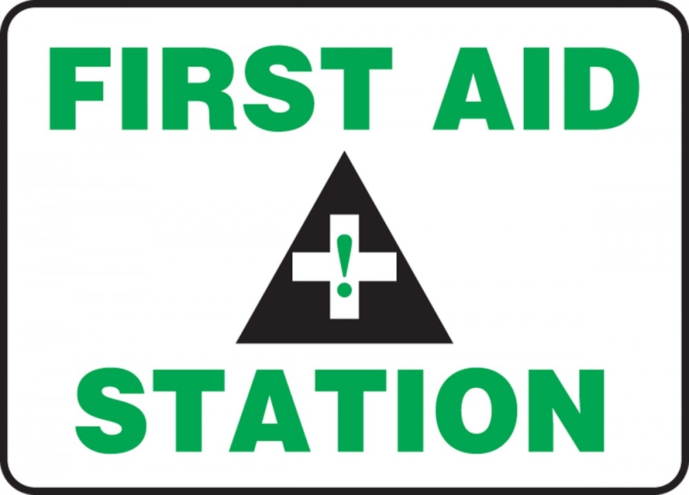 Contractor Preferred Safety Sign: First Aid Station