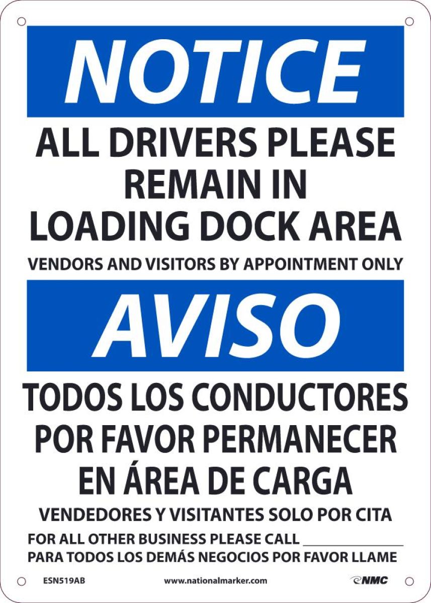 NOTICE DRIVERS REMAIN BILINGUAL