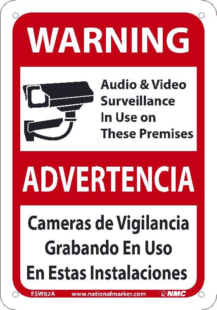 AUDIO & VIDEO SURVILLANCE IN USE ON THESE PREMISES