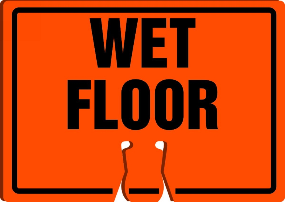 Traffic Sign, Legend: WET FLOOR