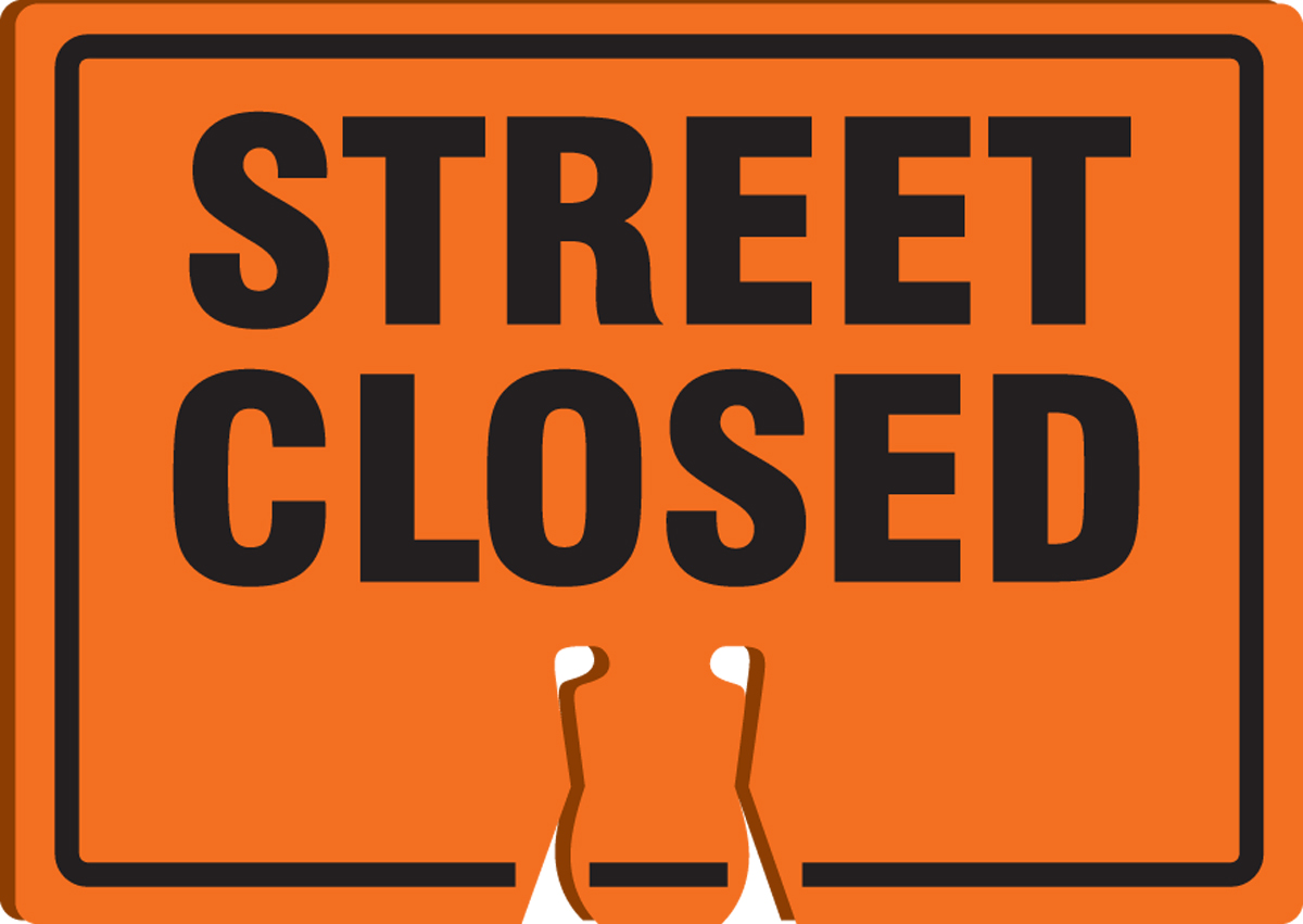 Plant & Facility, Legend: STREET CLOSED