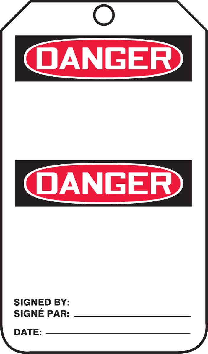 DANGER BLANK HEADER (BILINGUAL FRENCH - DANGER)