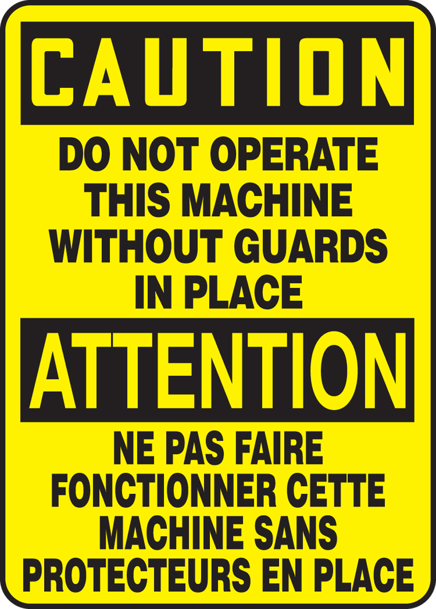 BILINGUAL FRENCH SIGN – GUARDS