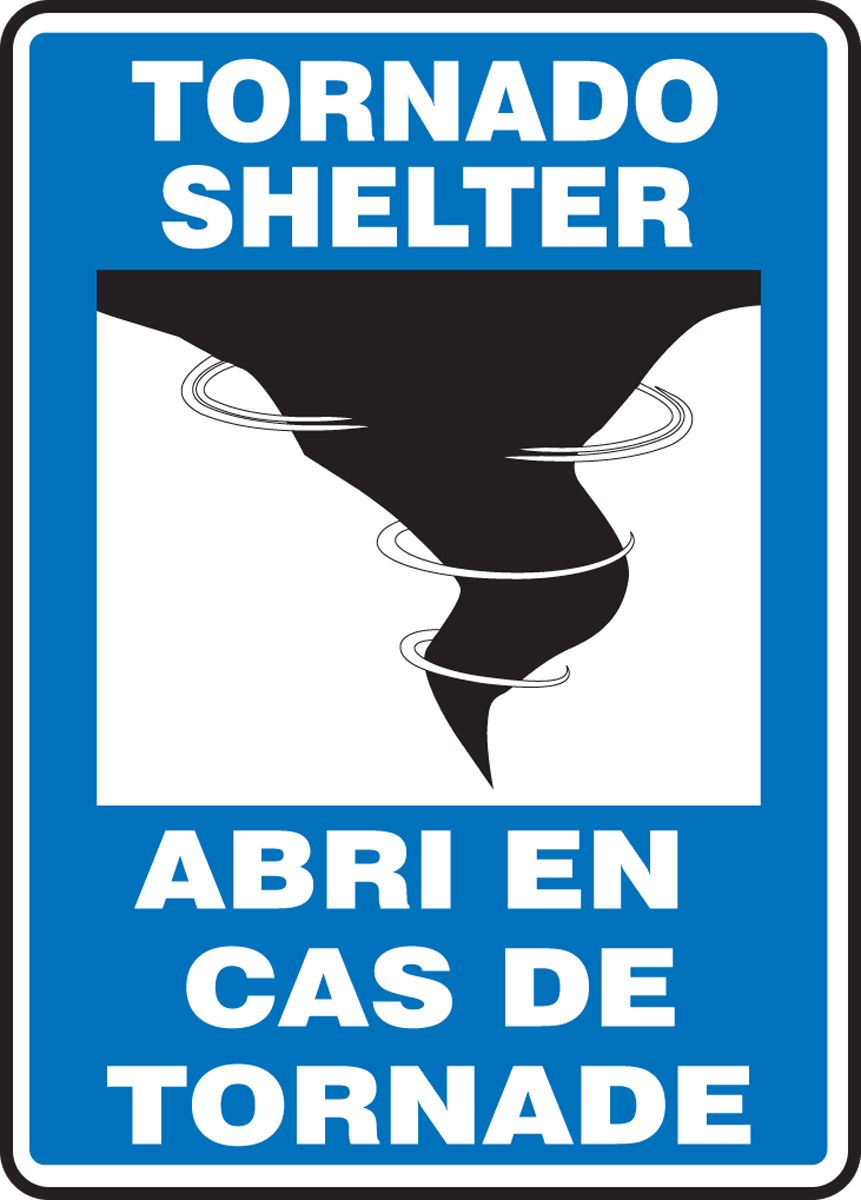 TORNADO SHELTER (BILINGUAL FRENCH - ABRI EN CAS DE TORNADE)