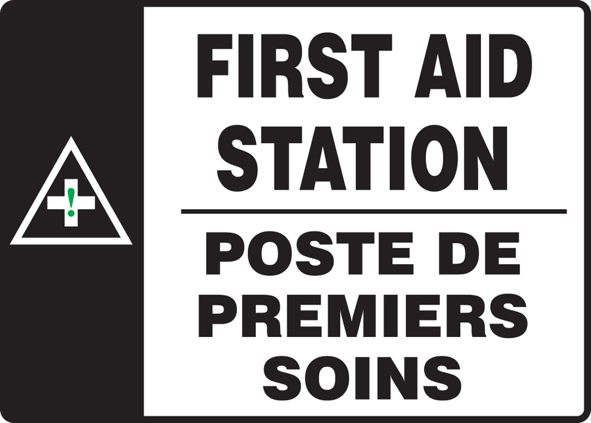 FIRST AID STATION (BILINGUAL FRENCH - POSTE DE PREMIERS SOINS)