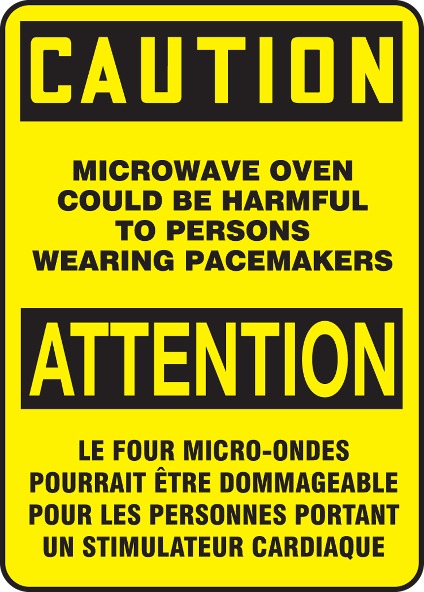 BILINGUAL FRENCH SIGN – MICROWAVE