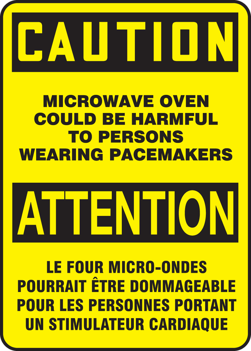 BILINGUAL FRENCH SIGN – MICROWAVE