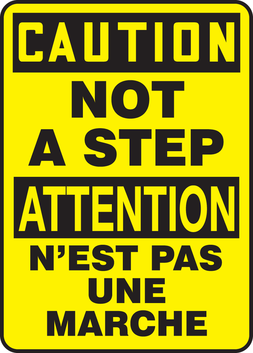 CAUTION NOT A STEP