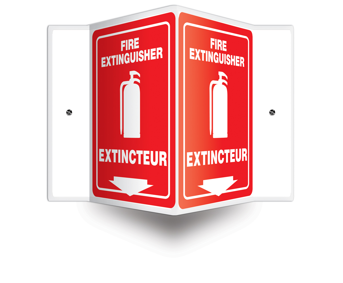 FIRE EXTINGUISHER (BILINGUAL FRENCH - EXTINCTEUR)