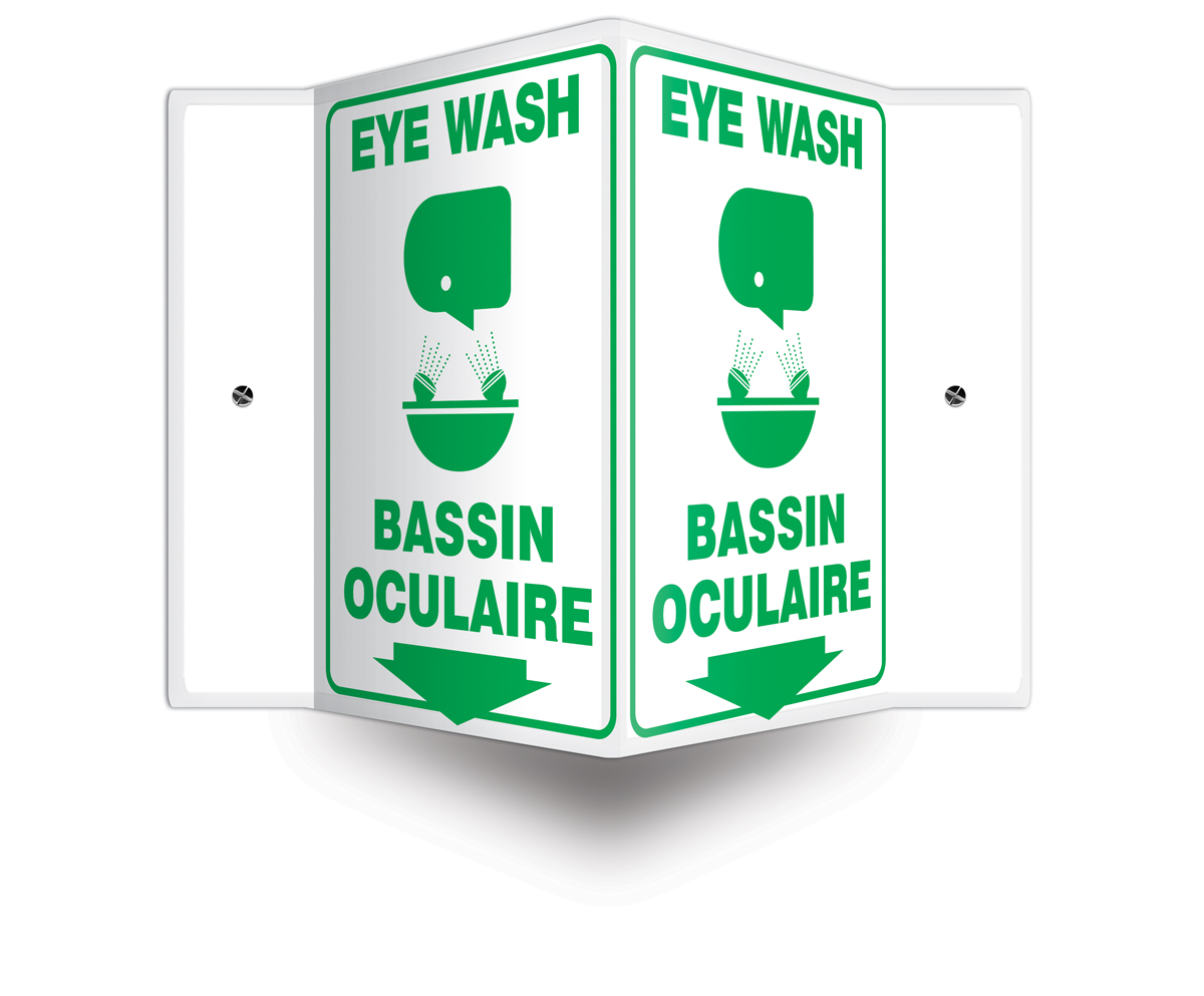 EYE WASH (BILINGUAL FRENCH - BASSIN OCULAIRE)