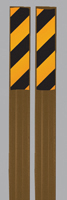 Fiberglass Stake with Reflective Decal