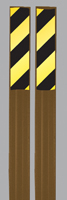 Fiberglass Stake with Reflective Decal