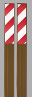 Fiberglass Stake with Reflective Decal