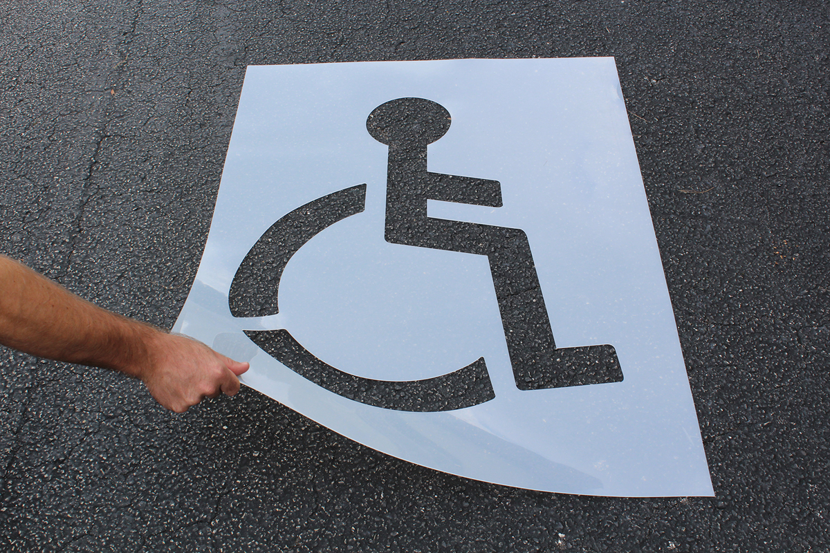 HANDICAP SYMBOL (47"h x 34"w)