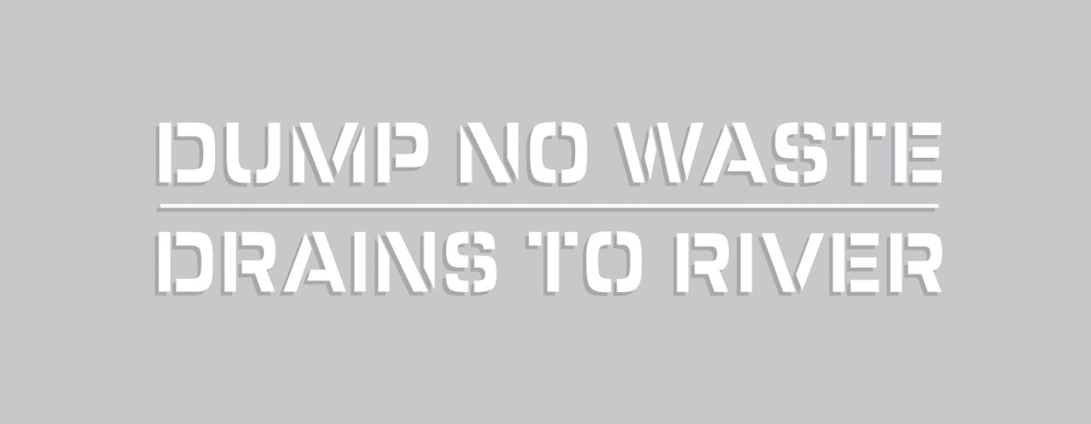 Dump No Waste Drains To River