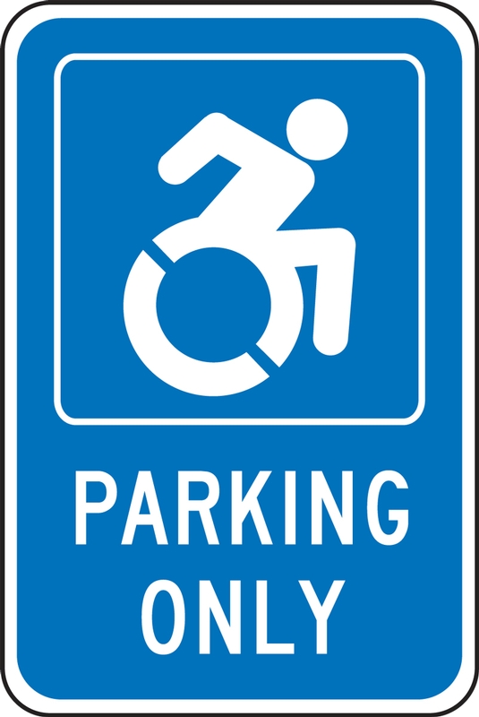 New York Specific Handicapped Parking Sign: Parking Only
