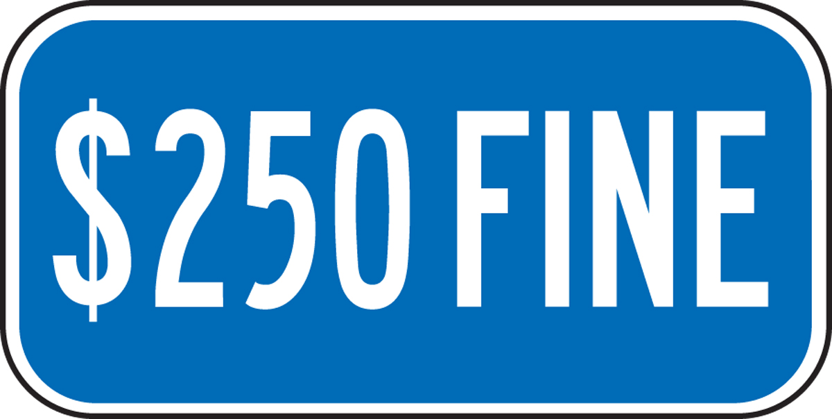 $250 FINE