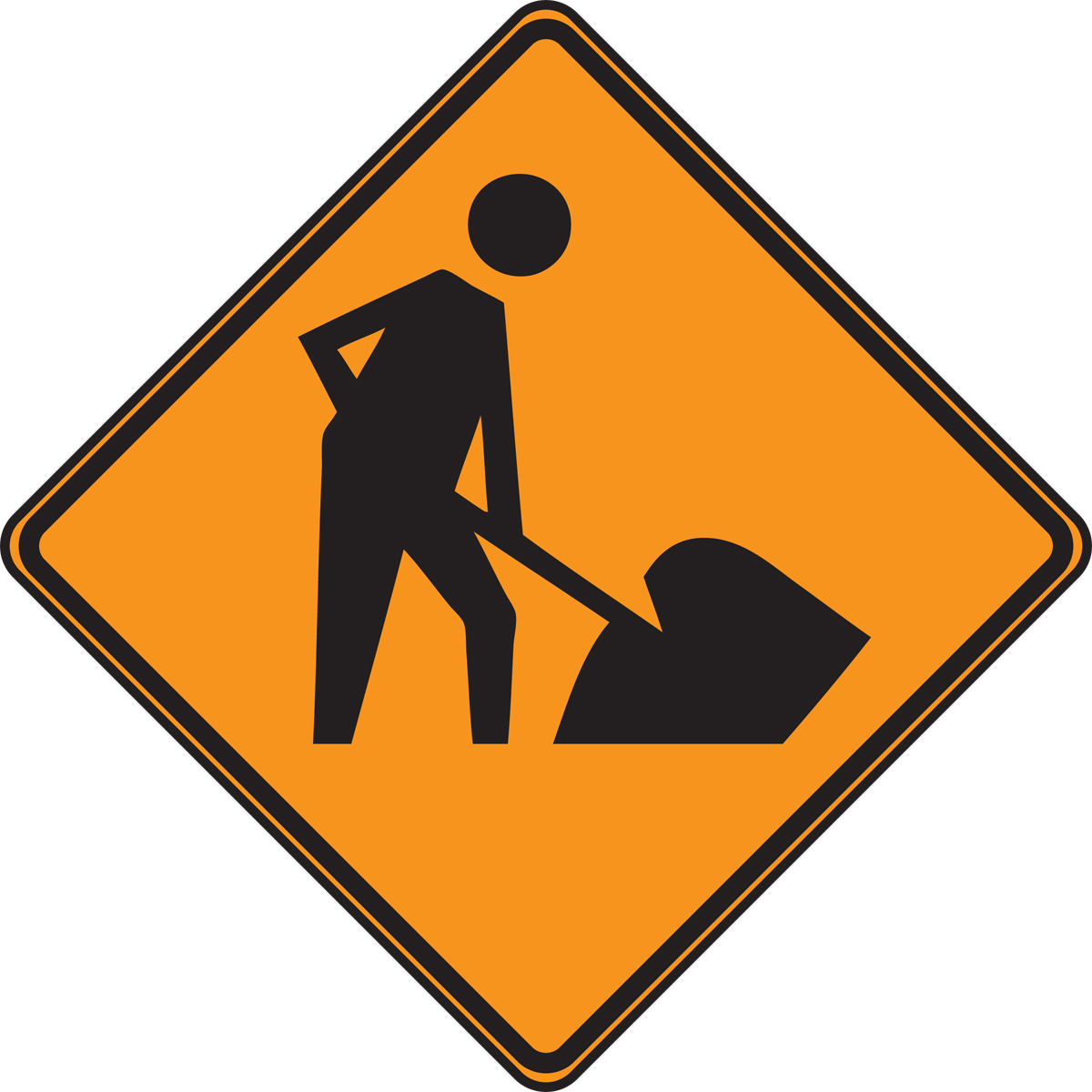 CONSTRUCTION SYMBOL, DIGGING