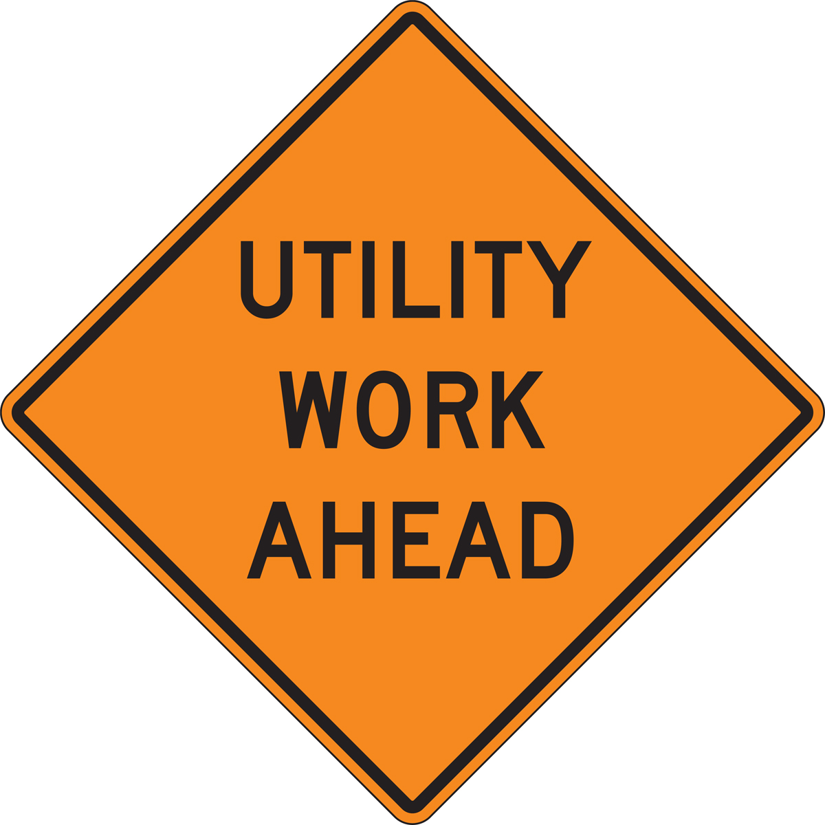 UTILITY WORK AHEAD