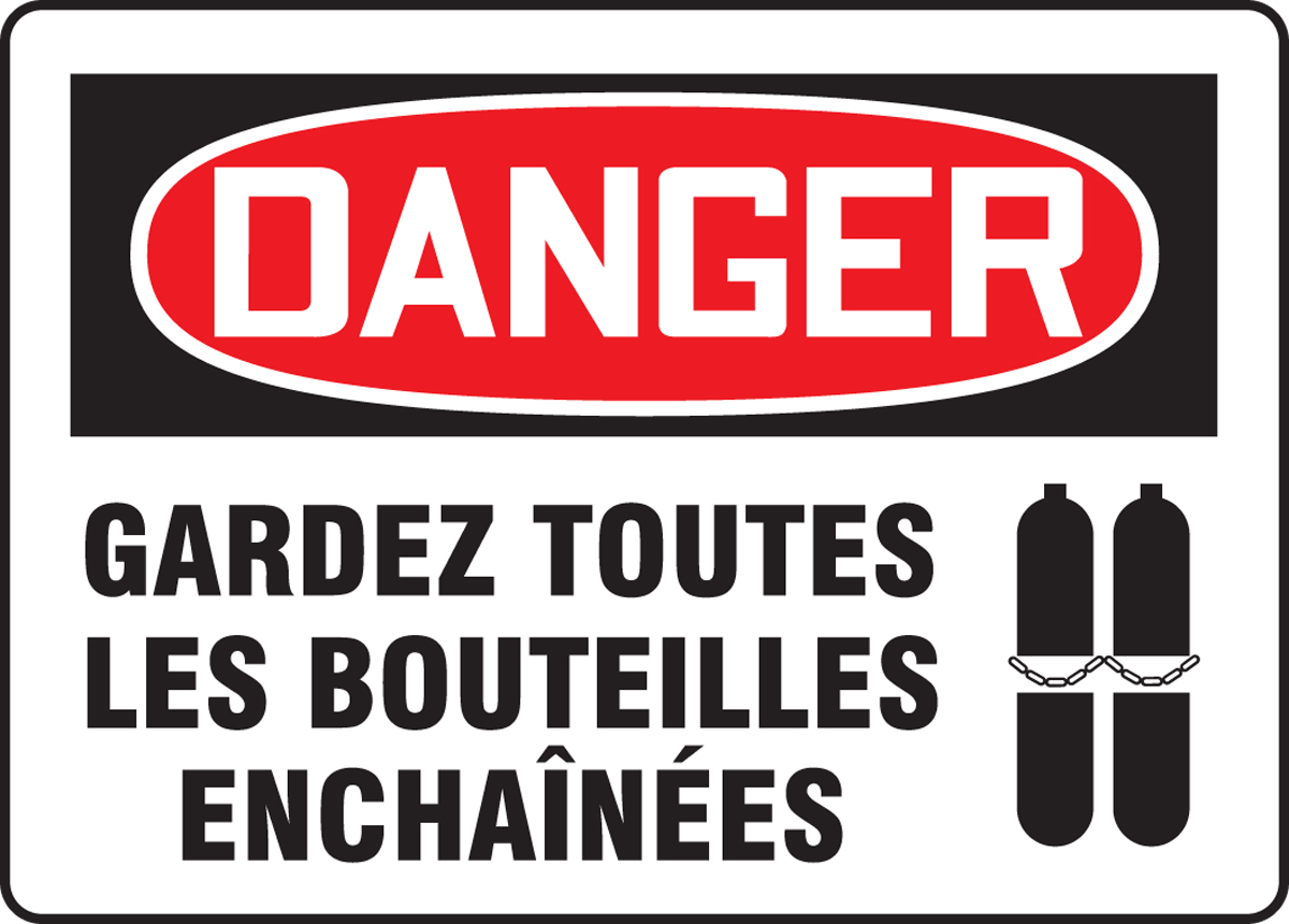 DANGER GARDEZ TOUTES LES BOUTEILLES ENCHAÎNÉES (FRENCH)