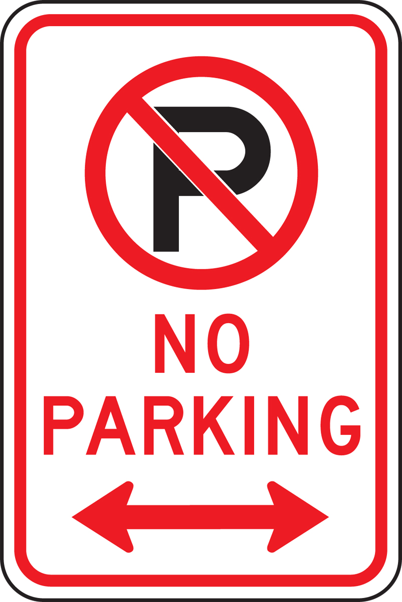 Fence Wall Metal Sign No Parking 