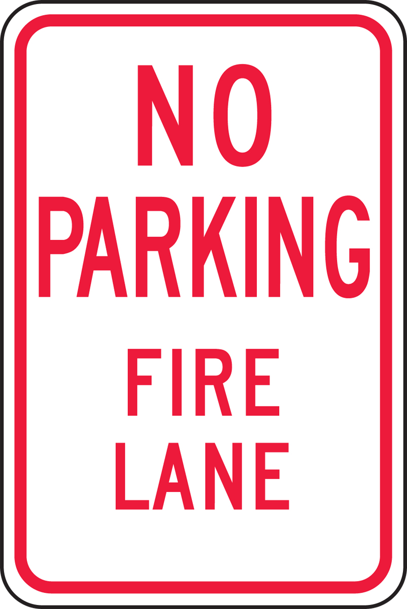 No Parking Fire Hydrant Sign Safety Do Not Block Hazard Lane Size Options