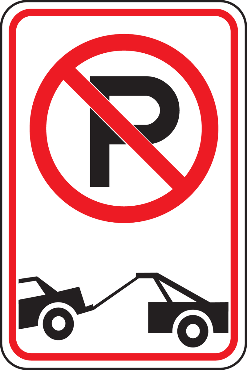 NO PARKING AND TOW-AWAY SYMBOL