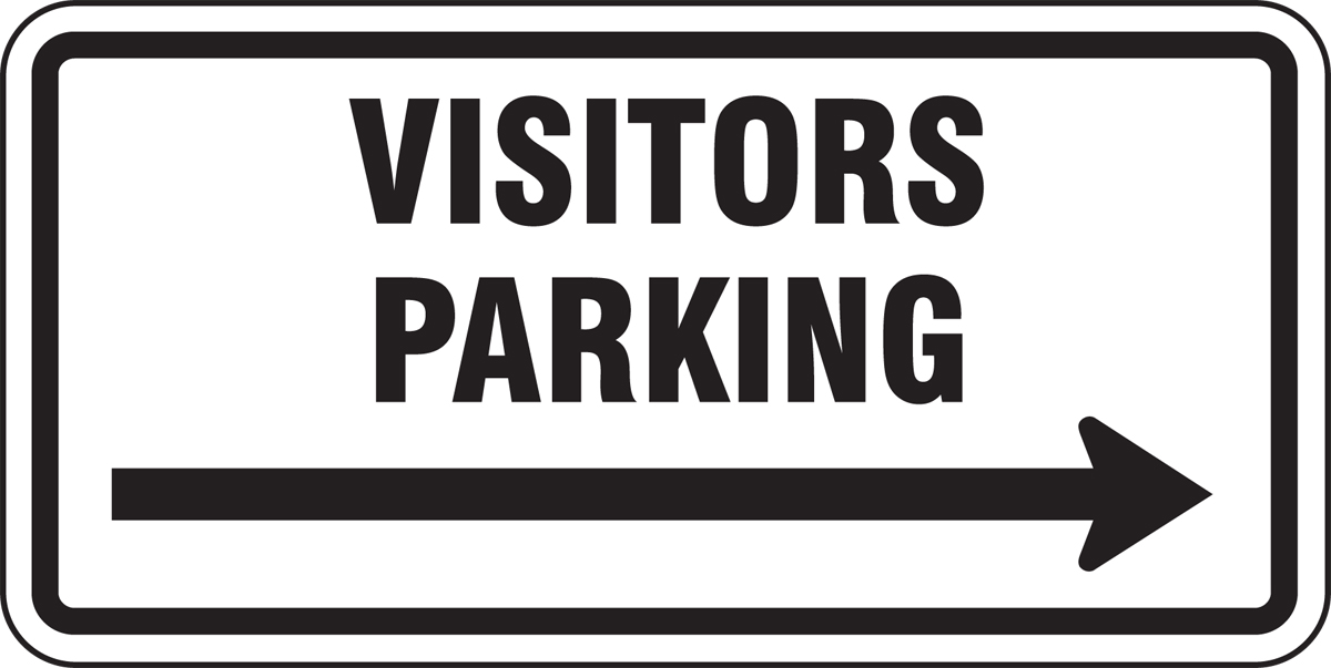 VISITORS PARKING (CHOOSE ARROW)