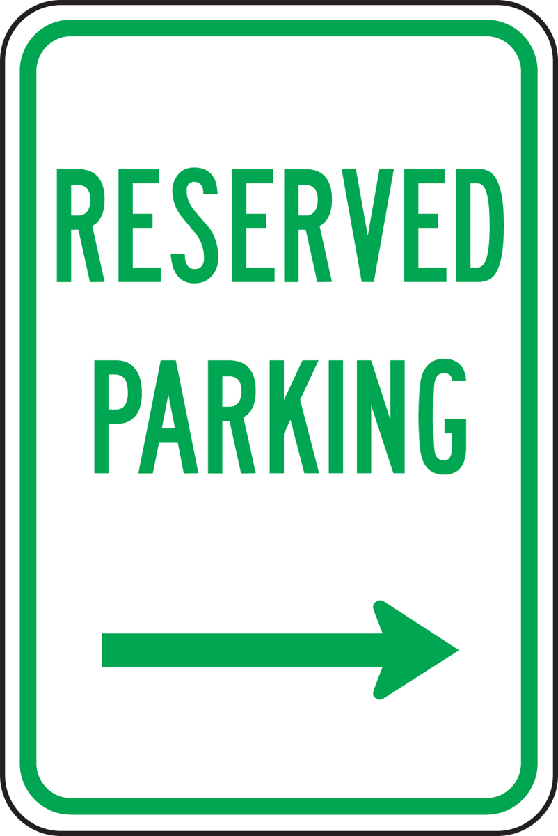 RESERVED PARKING --->
