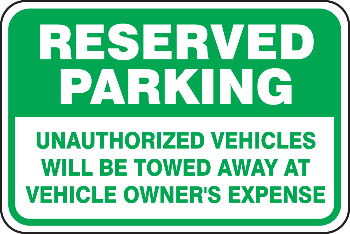 Basic Black Heavy-Duty Outdoor Vinyl Banner CGSignLab Vehicles Will Be Towed 6x6
