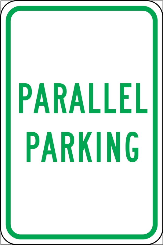 Traffic Sign, Legend: PARALLEL PARKING