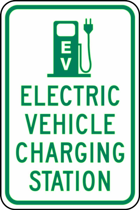 Please Leave Space for EV Charging Sign 