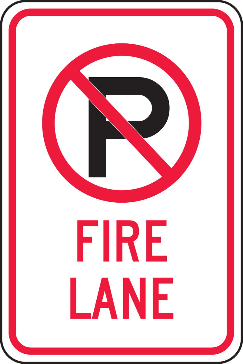 (NO PARKING SYMBOL) FIRE LANE
