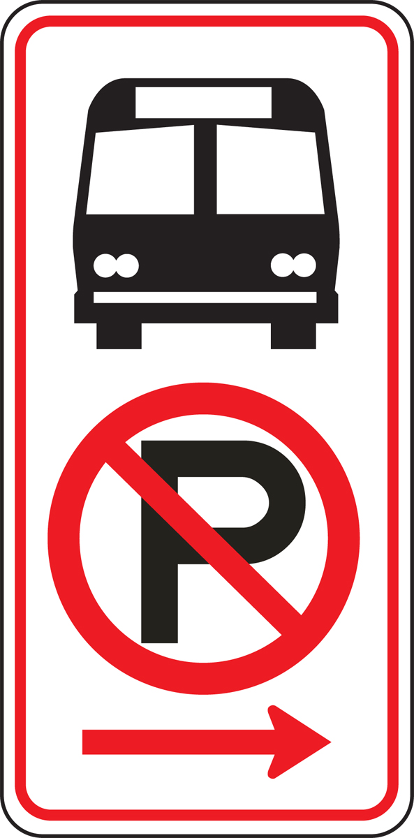 (BUS STOP NO PARKING SYMBOLS)