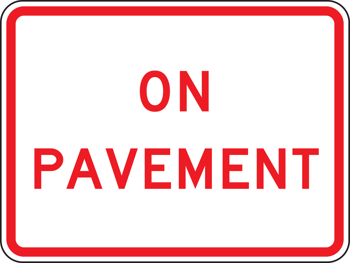 ON PAVEMENT