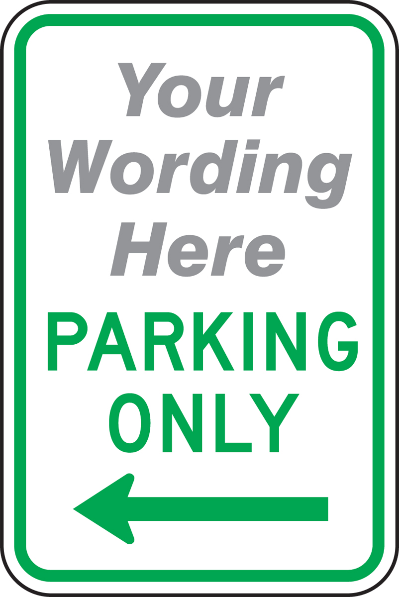 ___ PARKING ONLY <----